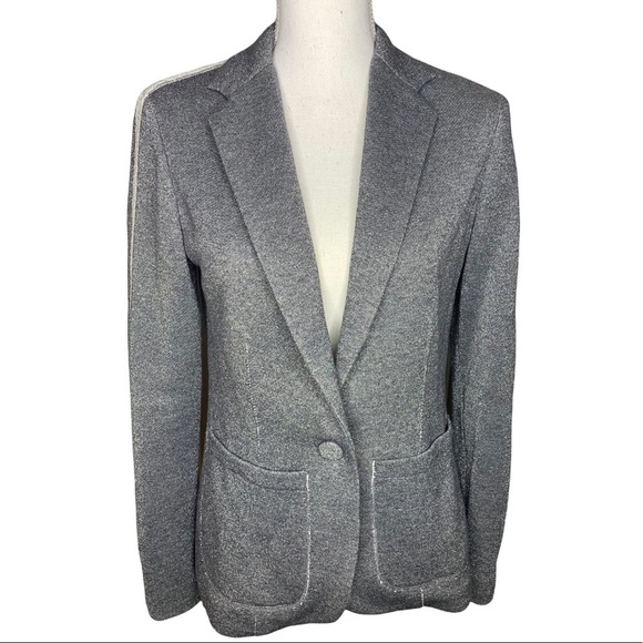 Drew Metallic Silver Blazer - Picture 3 of 8